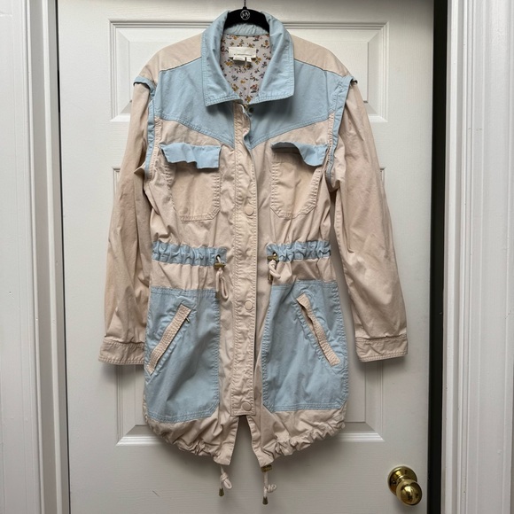 Anthropologie Colorblocked Utility Jacket, size Medium - Picture 2 of 10